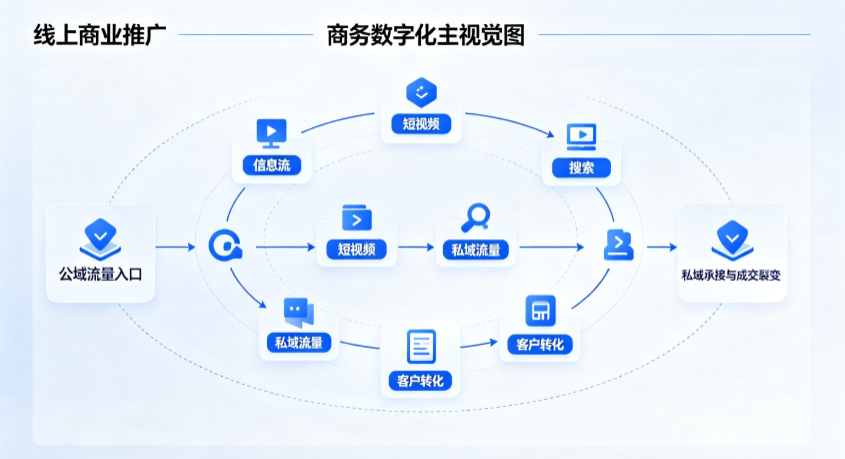 四方区线上商业推广怎么做？全域流量闭环搭建与低成本转化实战指南